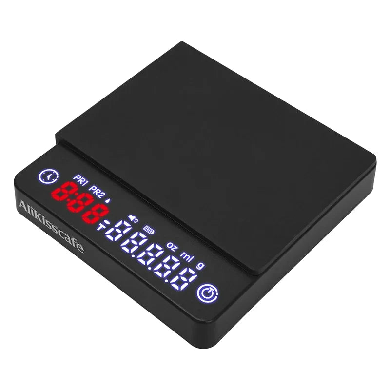 Digitale Espresso-Waage mit Timer und USB-Akkuladung