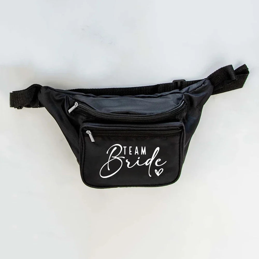 Braut-Gürteltasche mit verstellbarem Schultergurt und Script-Aufdruck