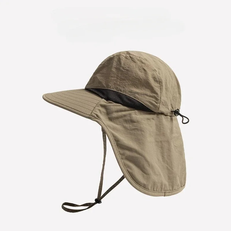Sonnenhut mit breiter Krempe und Nackenschutz, UPF 50+ für Outdoor-Aktivitäten