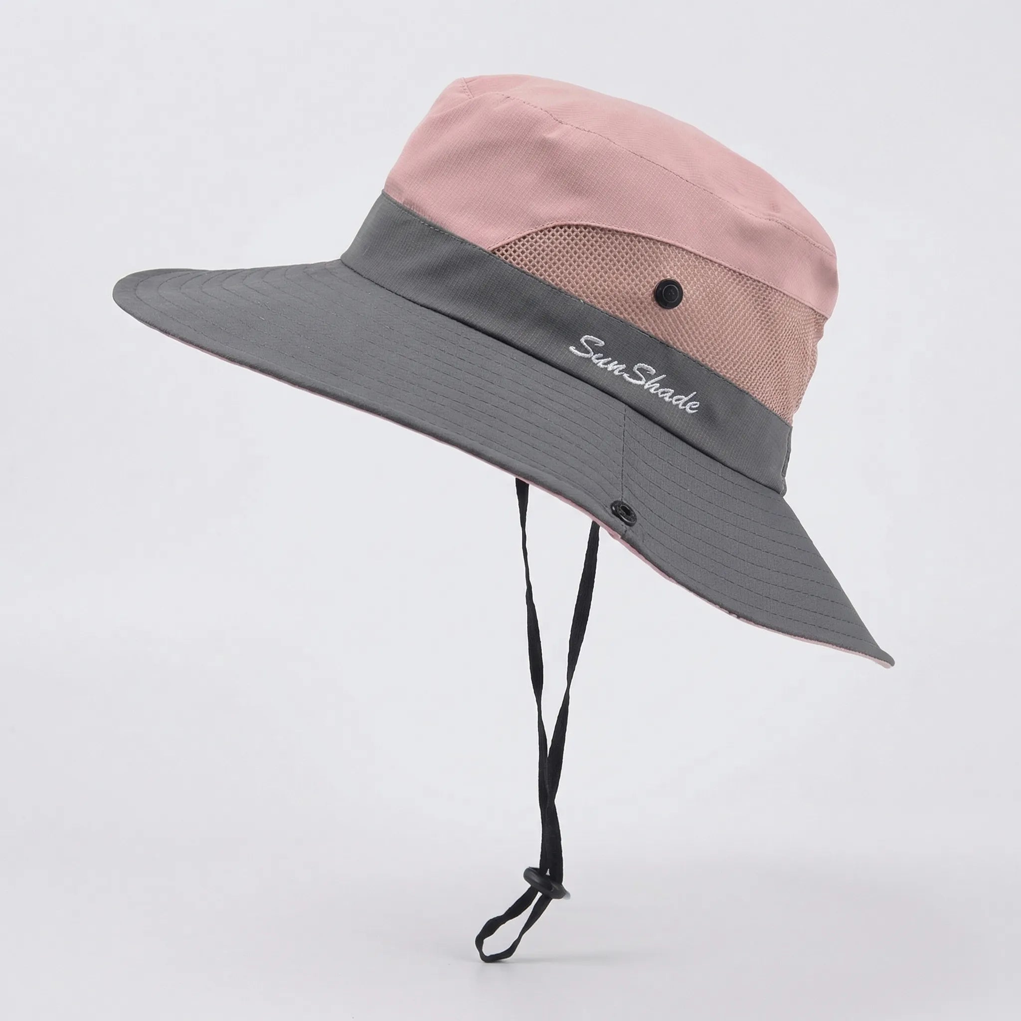 Faltbarer Sonnenhut mit breiter Krempe und Mesh für Outdoor-Aktivitäten