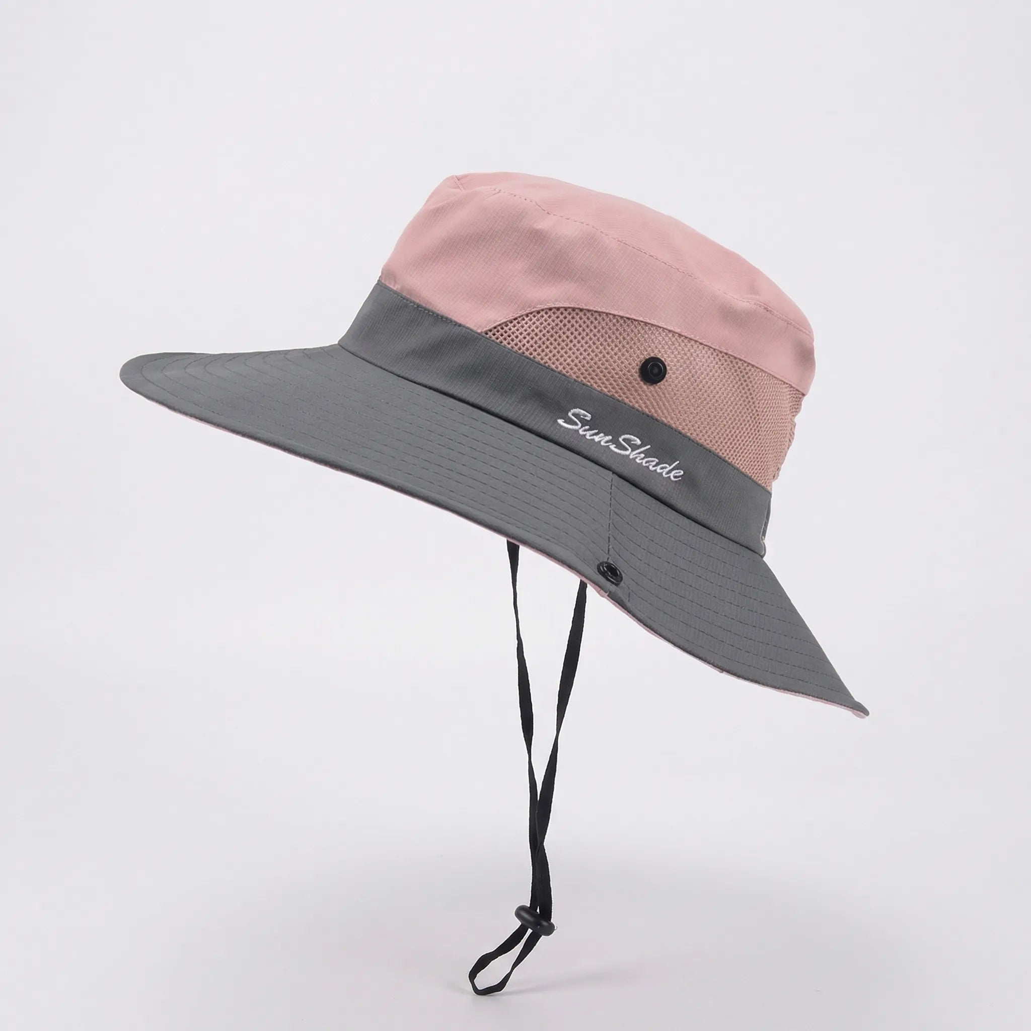 Faltbarer Sonnenhut mit breiter Krempe und Mesh für Outdoor-Aktivitäten