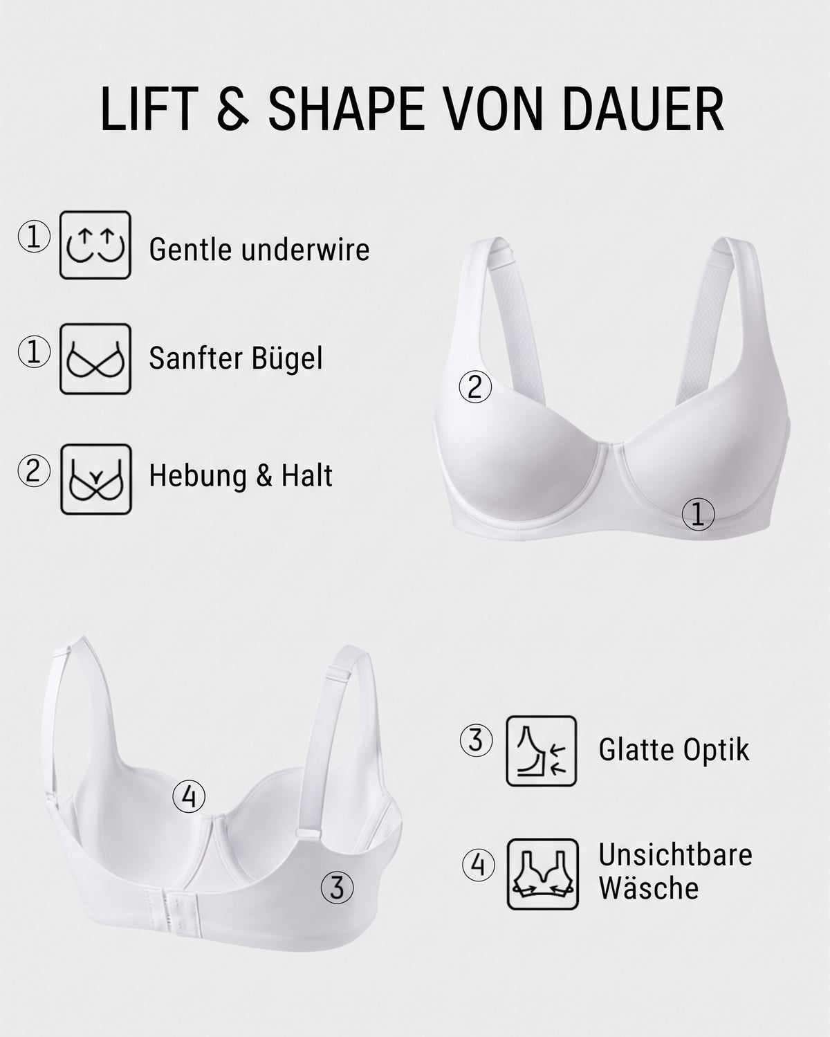 Nordspur | Bügel-BH nahtlos ungefüttert Balconette