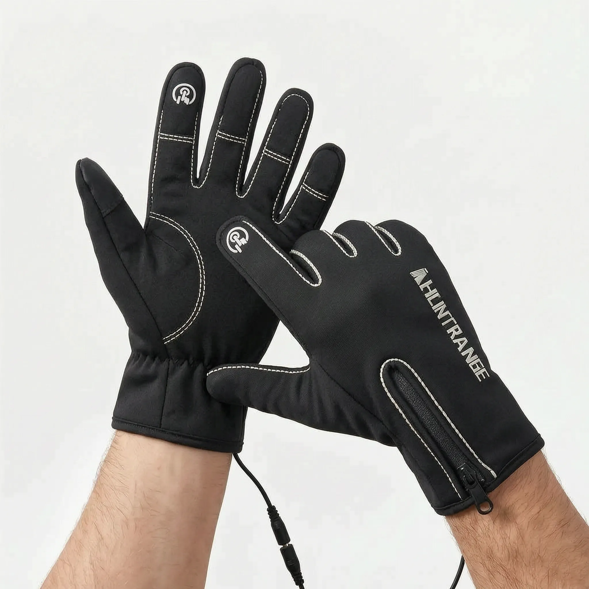 Beheizte Handschuhe USB Winter mit Touchscreen Fingerspitzen