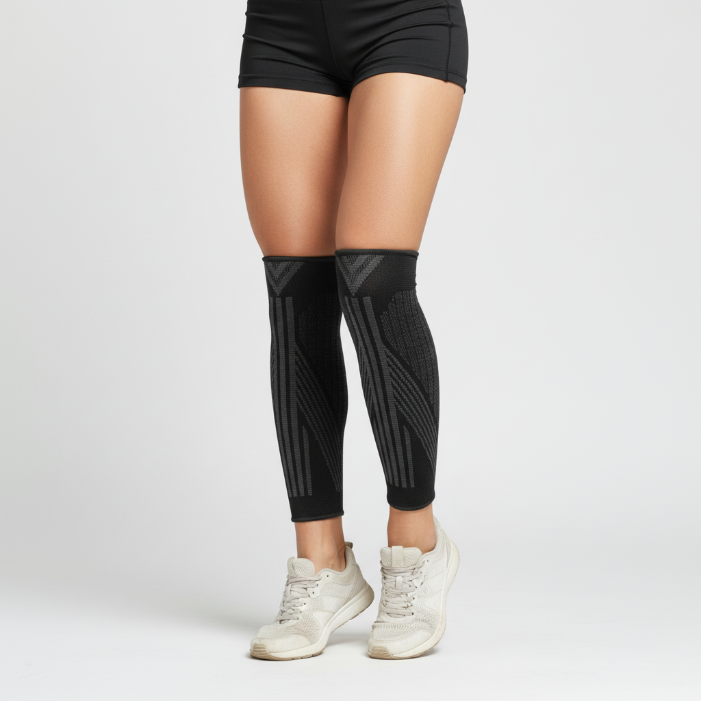 Kompressions-Wadenbandage atmungsaktives Lycra-Gestrick Wadenstütze