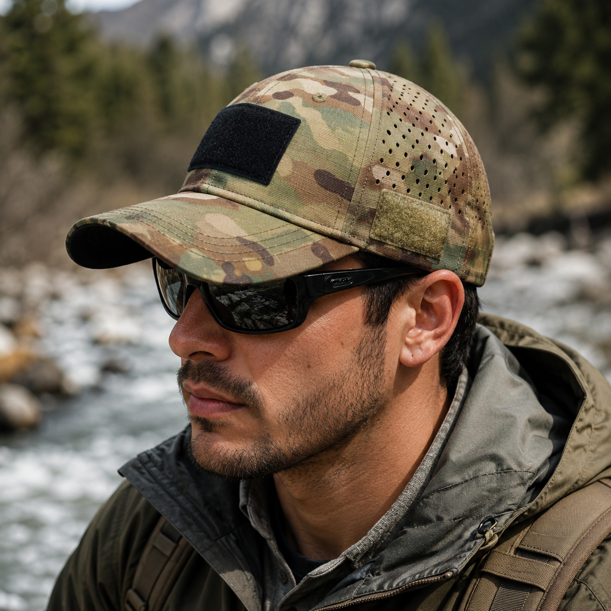 Nordspur | Camoflekt Verstellbare Baseballkappe mit Camouflage-Muster