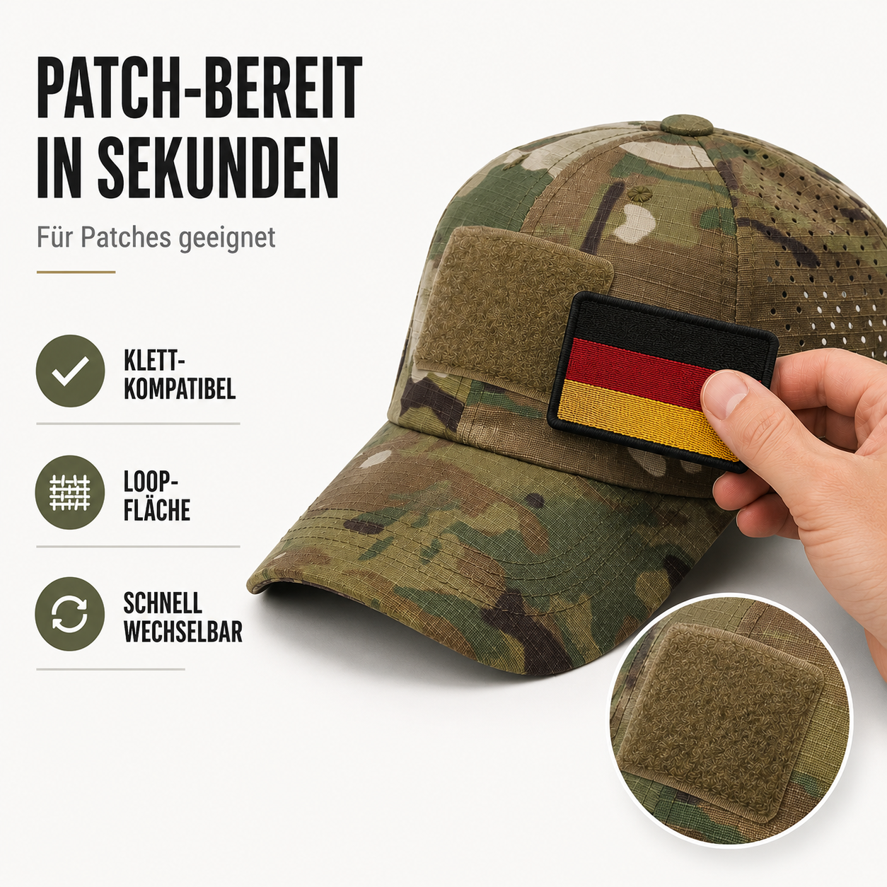 Nordspur | Camoflekt Verstellbare Baseballkappe mit Camouflage-Muster