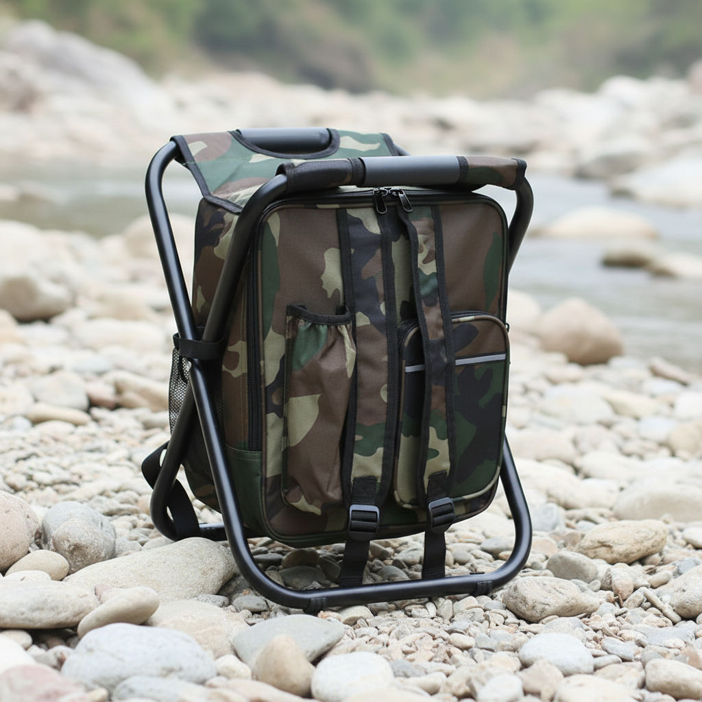Rucksack-Kühler-Stuhl mit Klappbeinen Outdoor Camping