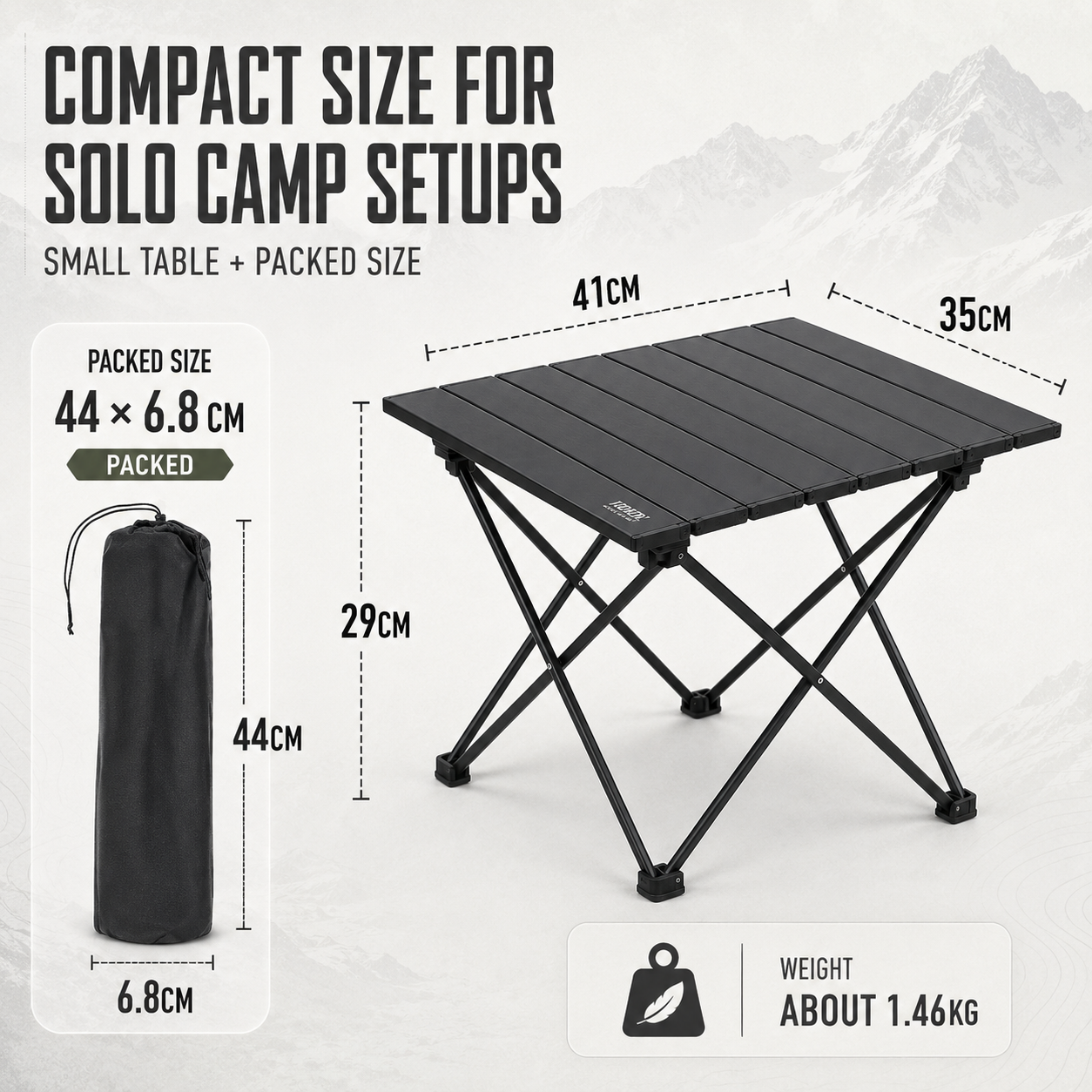 Nordspur | Campero Leichte Klappbare Outdoor-Campingtisch