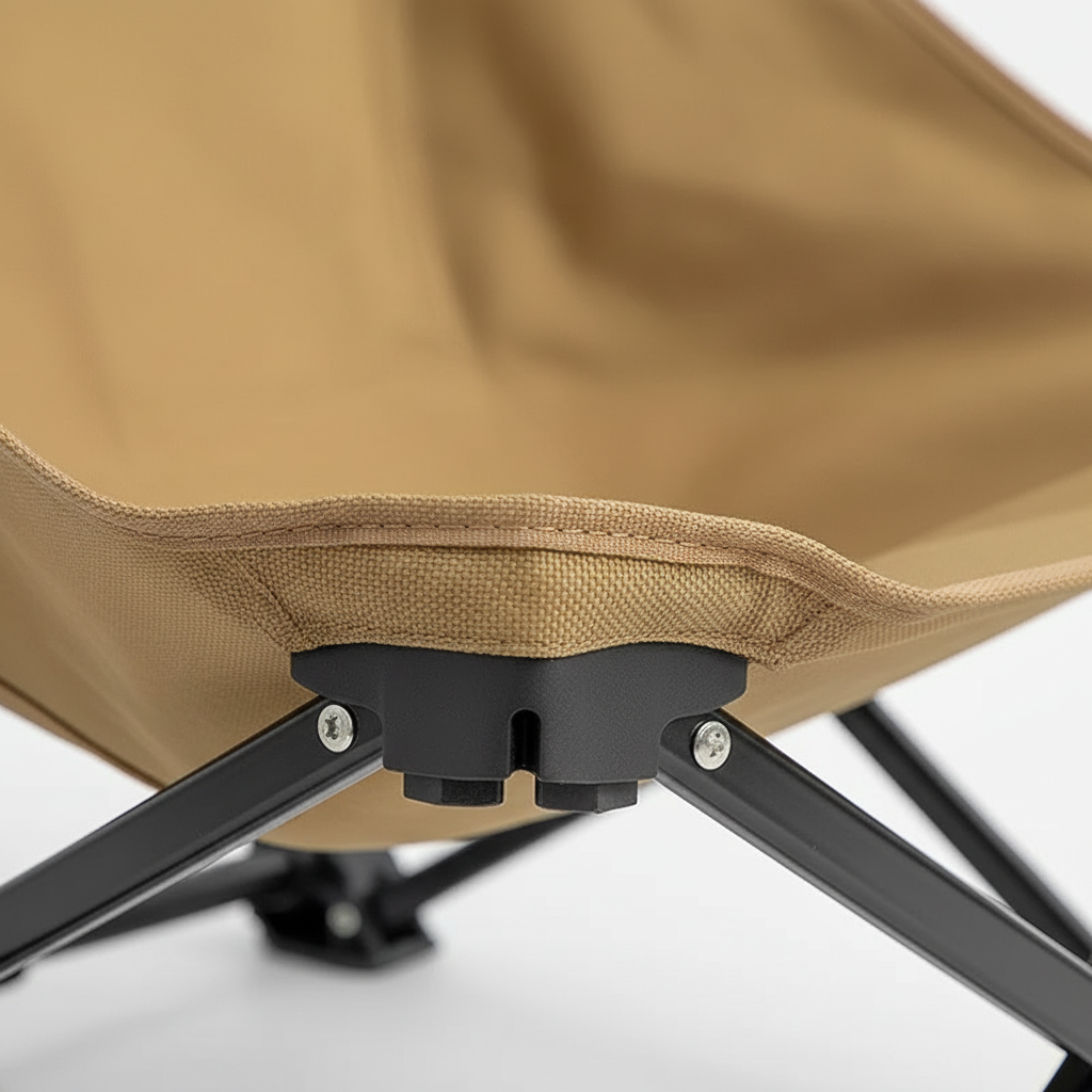 Kompakter Campingstuhl niedrig klappbar ergonomisch stabil