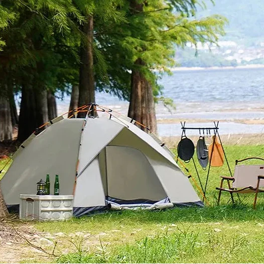 Automatisches Campingzelt für 3-4 Personen, schnell aufbaubar, mit Sonnenschutz