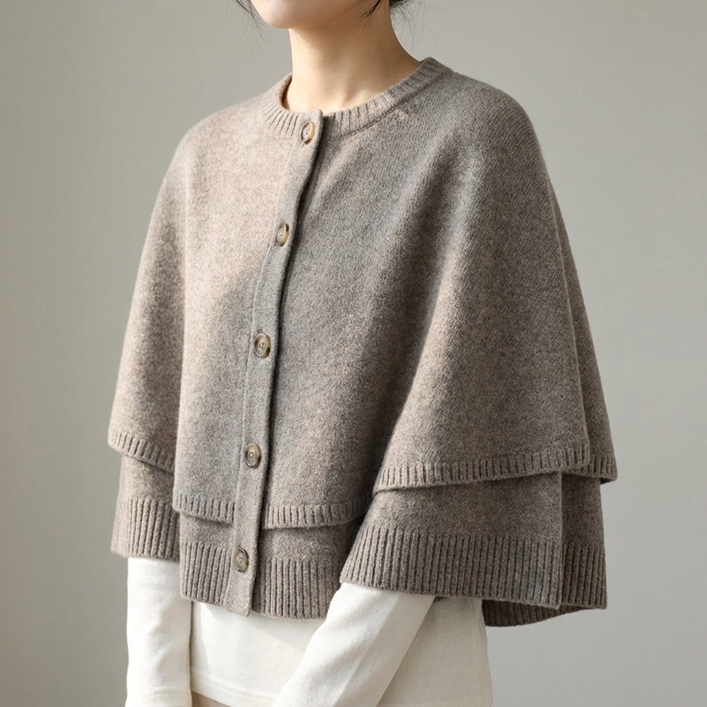 Nordspur | Caprisa Cropped Cape Cardigan