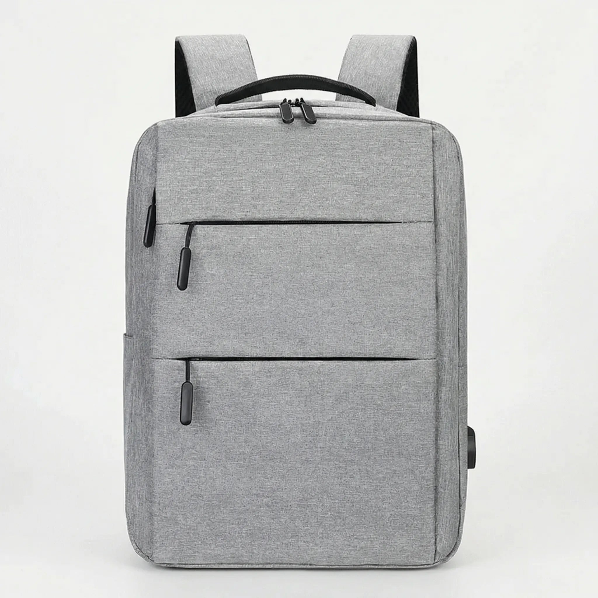 Laptop-Rucksack mit Mehrkammer-Reißverschlussfächern und USB-Ladeanschluss