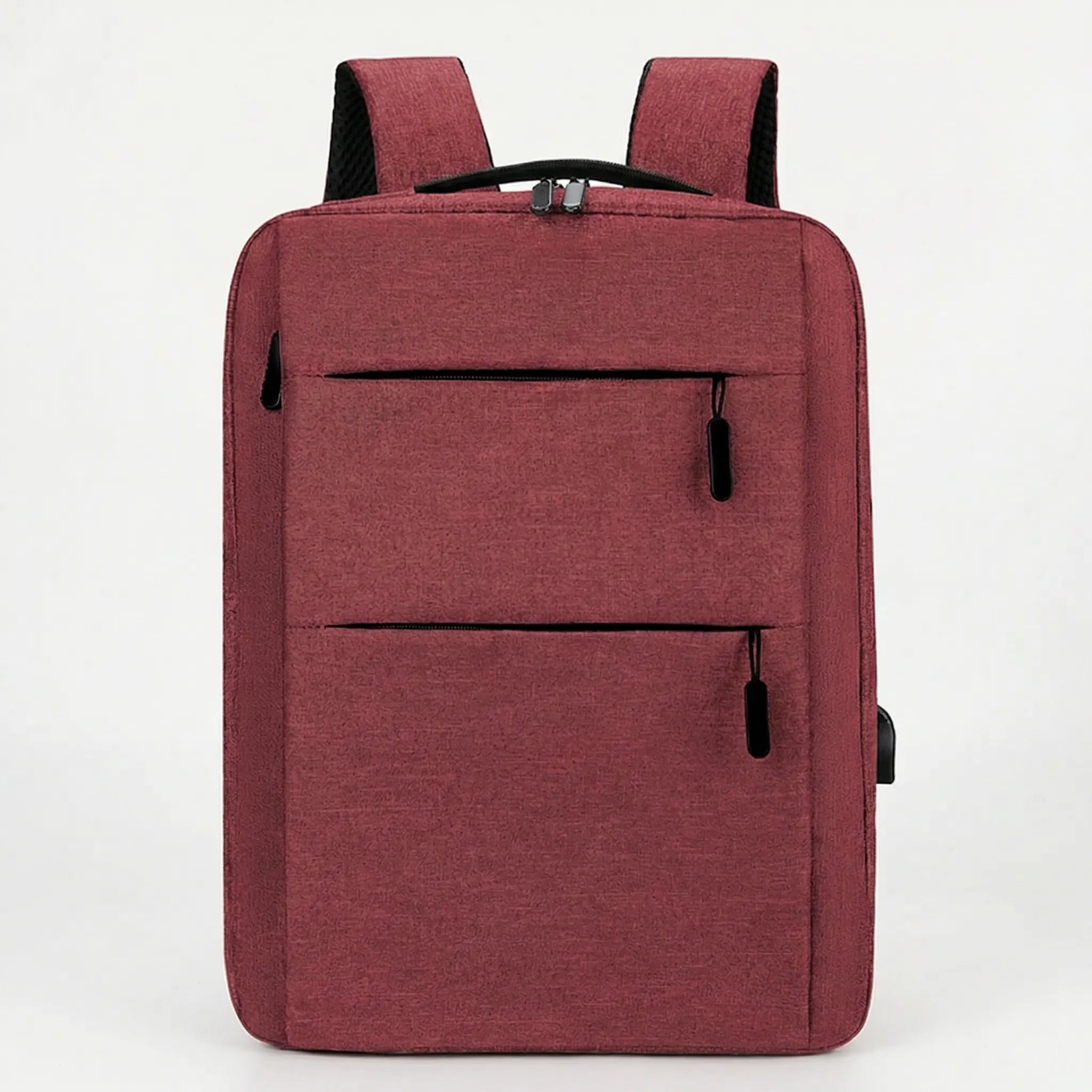 Laptop-Rucksack mit Mehrkammer-Reißverschlussfächern und USB-Ladeanschluss