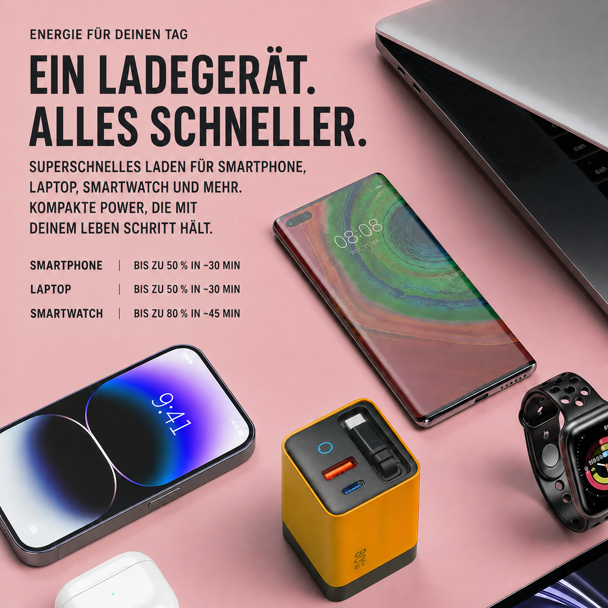 Nordspur | Chargenix GaN Schnellladegerät mit USB-C