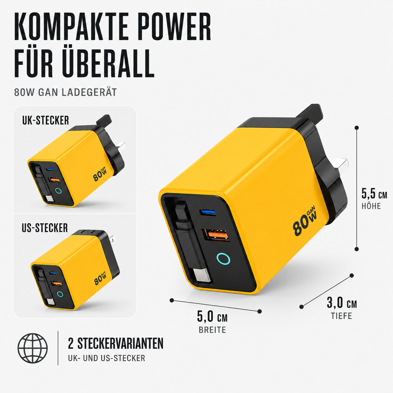 Nordspur | Chargenix GaN Schnellladegerät mit USB-C