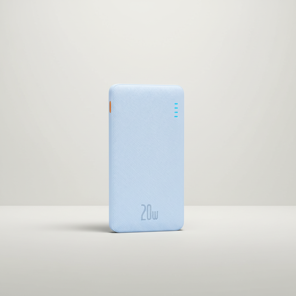 Tragbare Powerbank 20W Schnellladung integrierte Kabel dual port