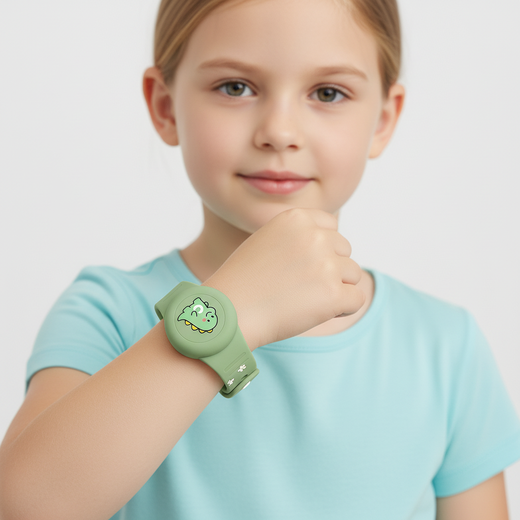 Kinder GPS-Armband Silikon für AirTag – robust und bequem