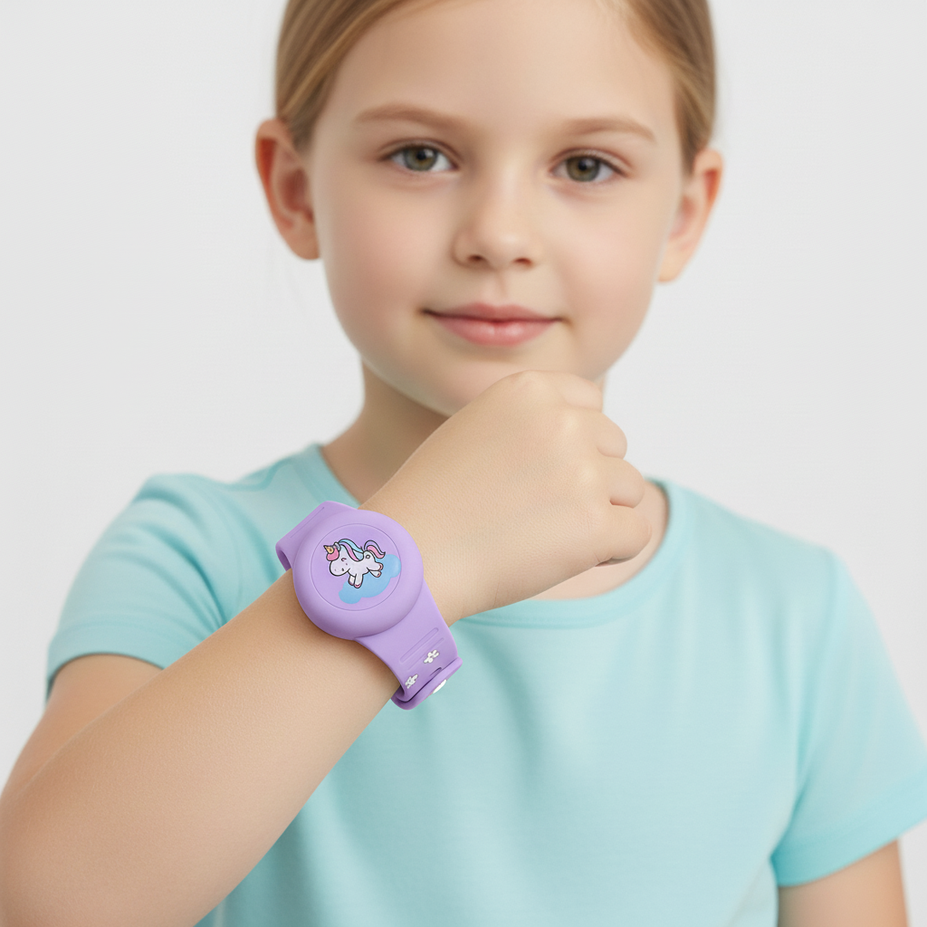 Kinder GPS-Armband Silikon für AirTag – robust und bequem
