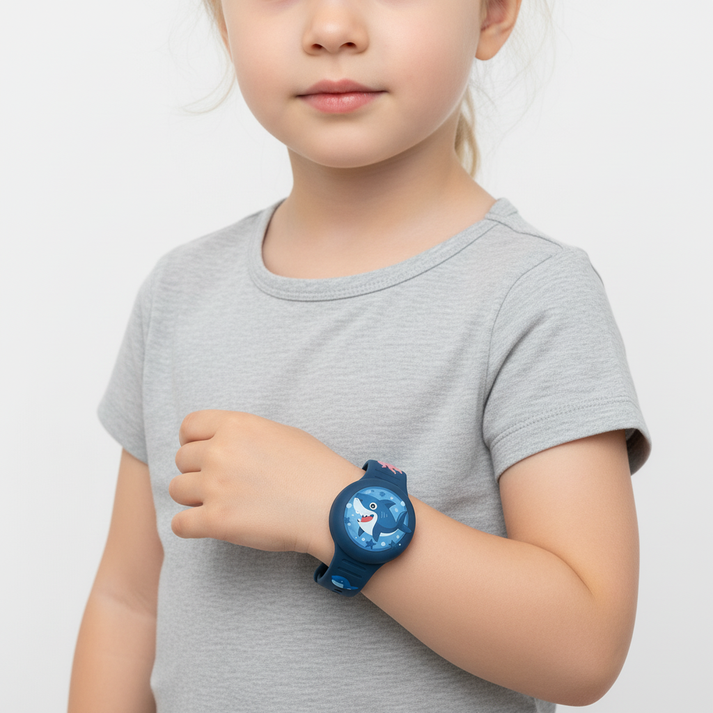 Kinder GPS-Armband Silikon für AirTag – robust und bequem