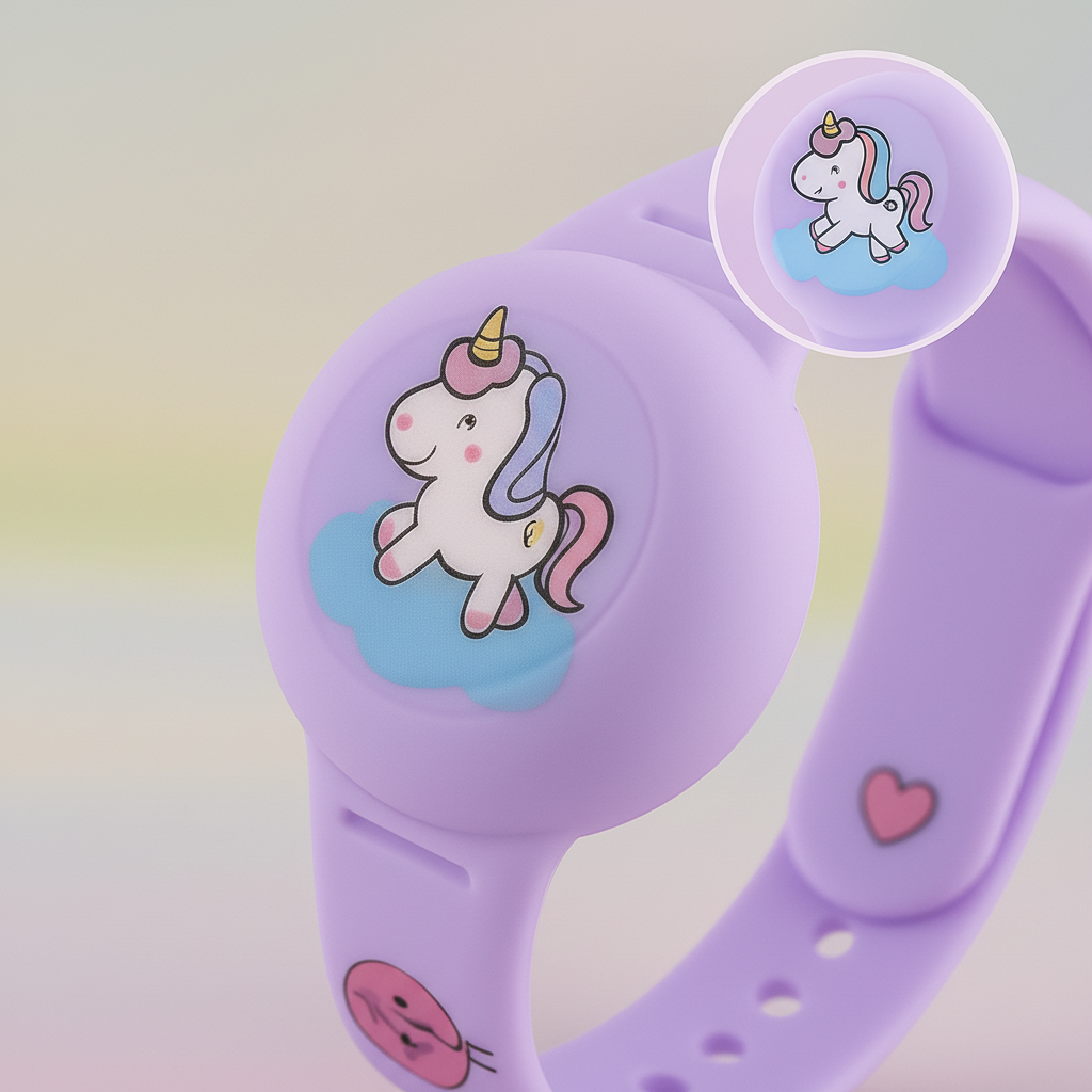 Kinder GPS-Armband Silikon für AirTag – robust und bequem