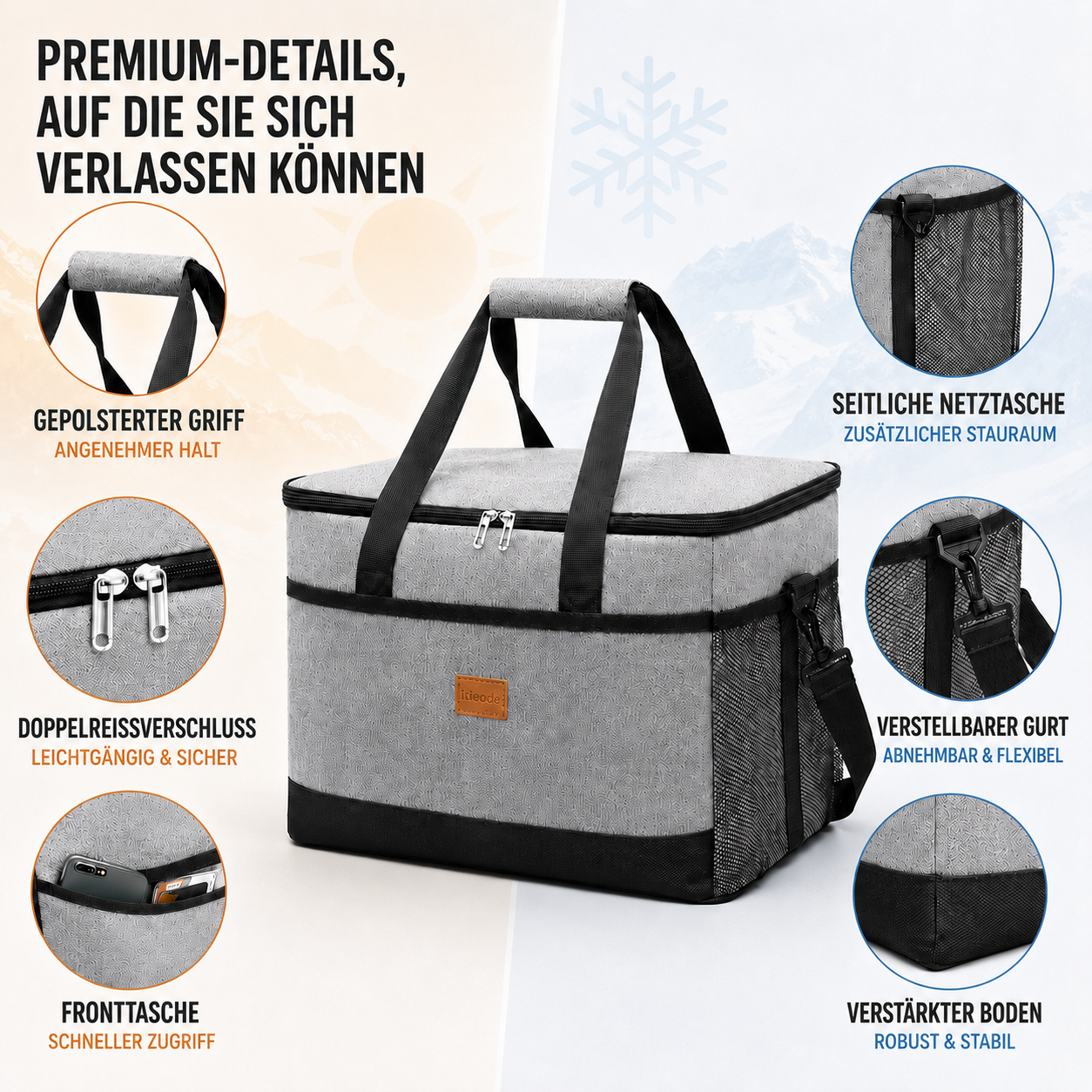 Nordspur | Chillaraft Große Faltbare Kühltasche