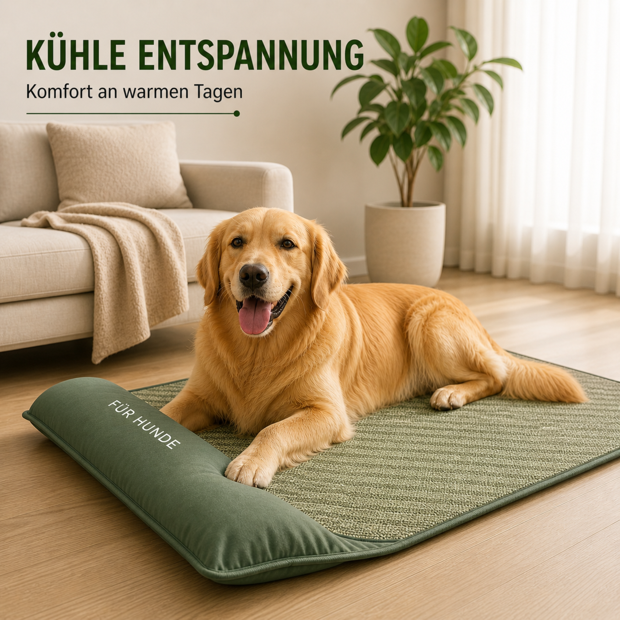Nordspur | Chilrest Atmungsaktive Kühlmatte für Haustiere mit Kissen