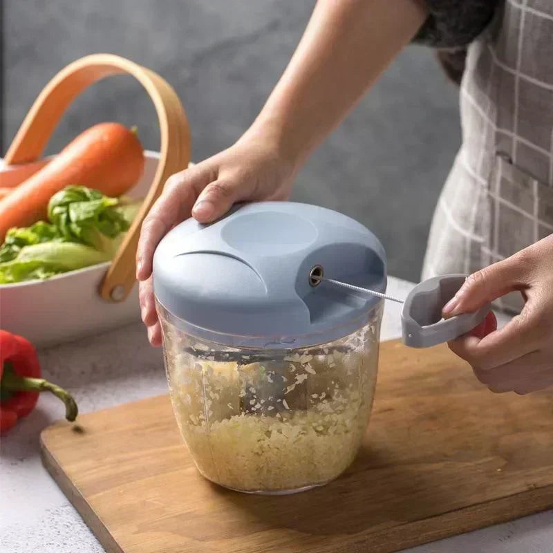 Manuelle Zerkleinerungsmaschine Knoblauch Gemüse ergonomisch kompakt