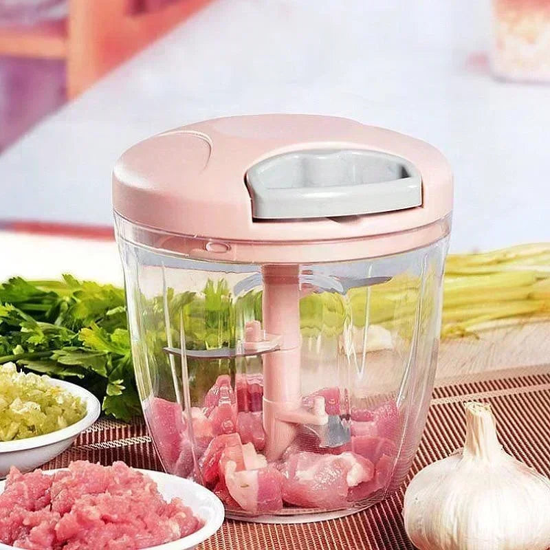 Manuelle Zerkleinerungsmaschine Knoblauch Gemüse ergonomisch kompakt