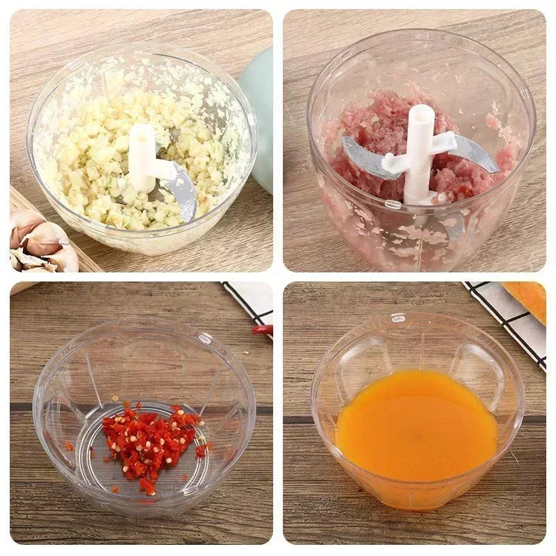 Manuelle Zerkleinerungsmaschine Knoblauch Gemüse ergonomisch kompakt