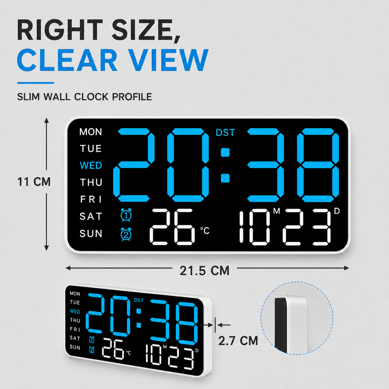 Nordspur | ChronoVista Intelligente digitale Wanduhr