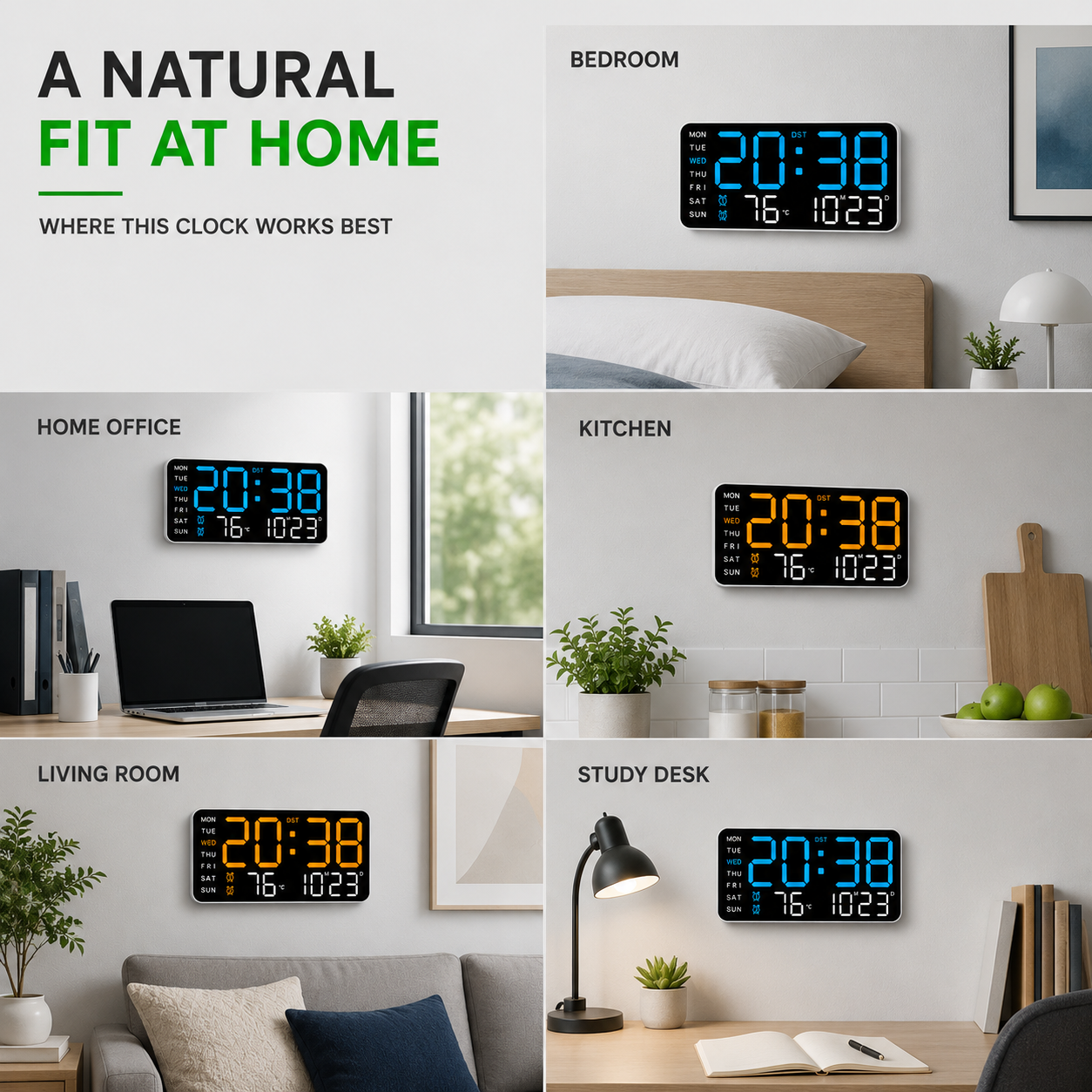 Nordspur | ChronoVista Intelligente digitale Wanduhr