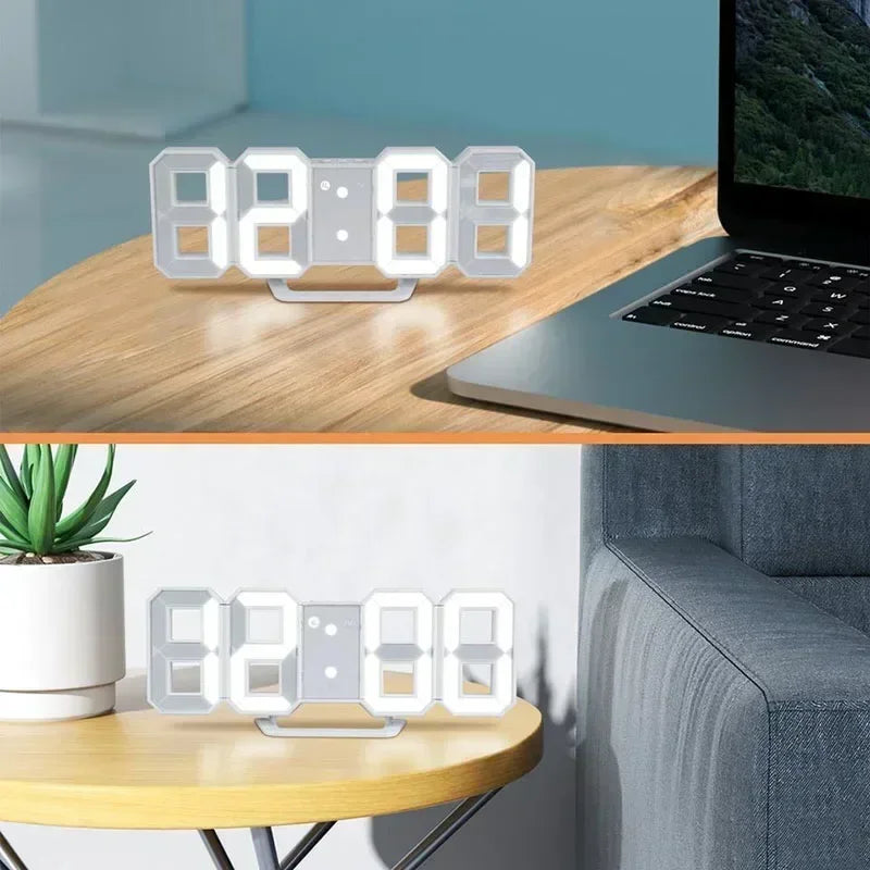 Moderne LED-Digitalwandhuhr mit großem Display Zeit Datum Temperatur