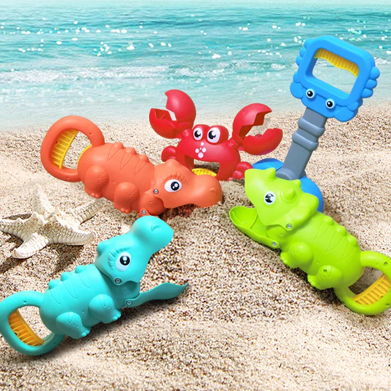 Kinder Strandspielzeug-Set mit Krallengreifern, Roboterarm und Schaufel für Sandspiele