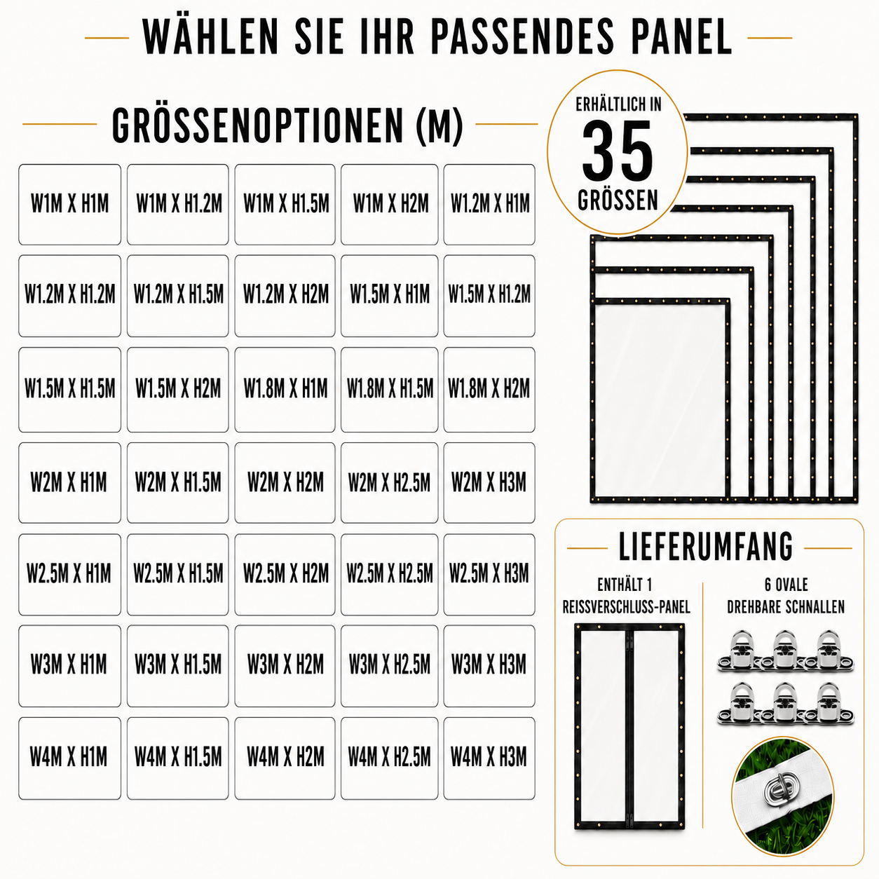 Nordspur | Clearverra Transparente Reißverschluss-Überdachungswand
