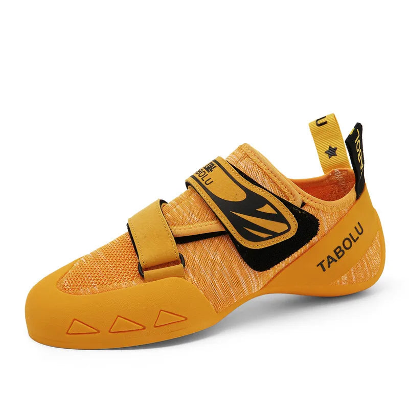 Anfänger-Kletterschuh mit Klettband griffige Gummisohle