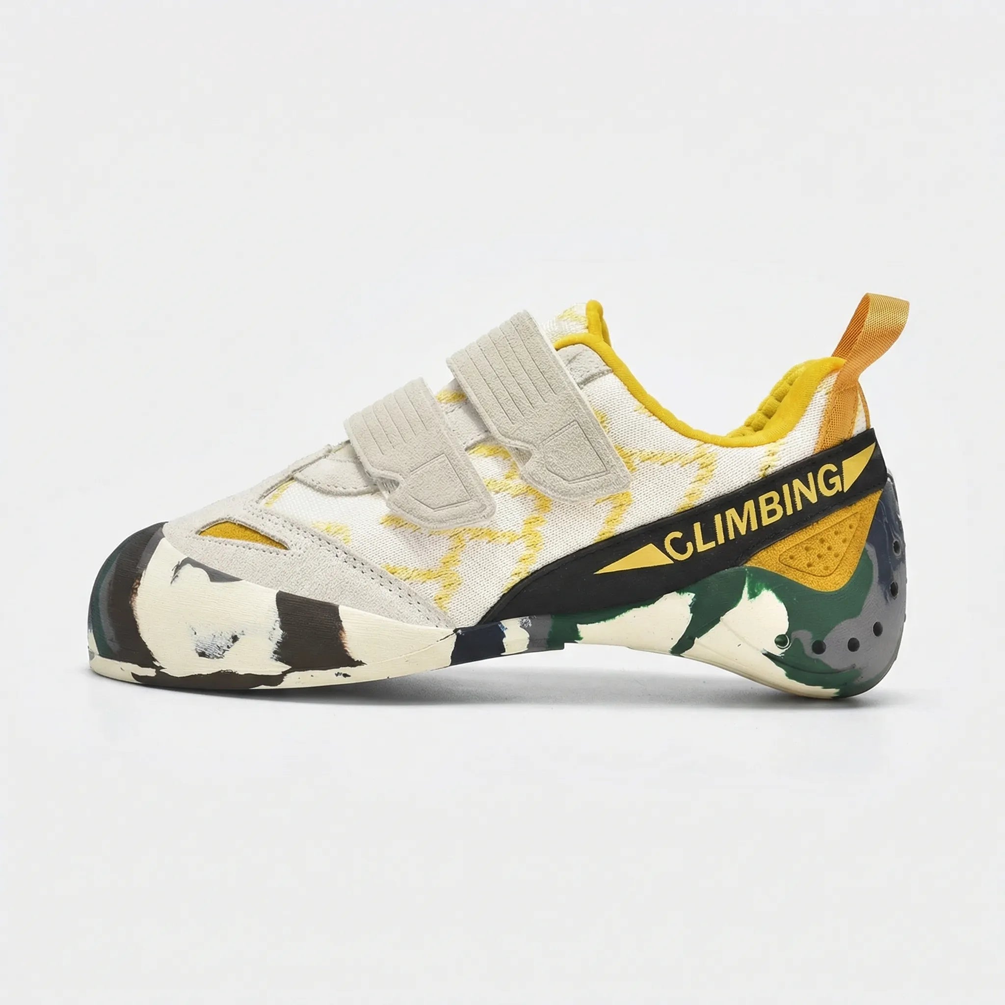 Boulderschuh mit Klettverschluss, atmungsaktiv, rutschfeste Sohle