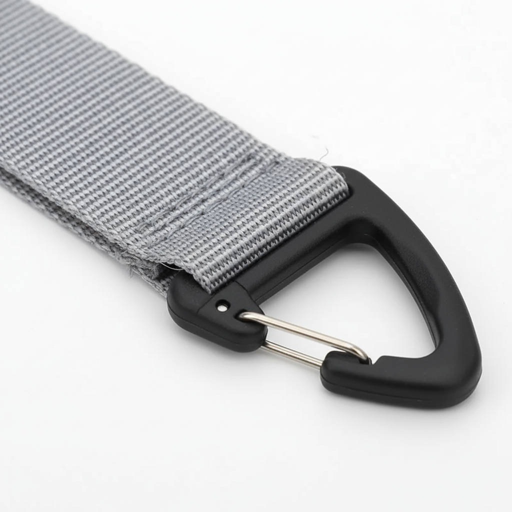 Hutklipp Metallklipp mit Webriemen für sichere Befestigung an Taschen