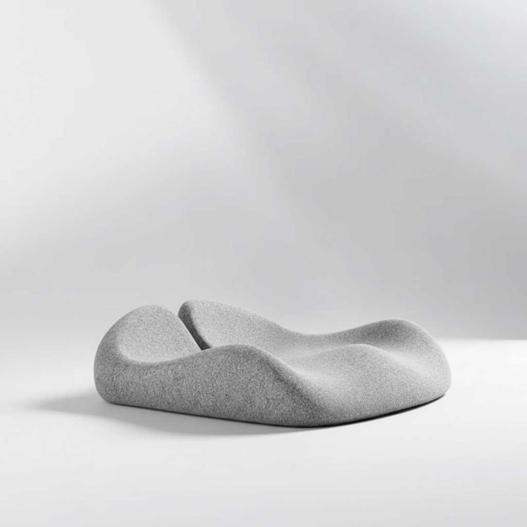 Ergonomisches Sitzkissen mit Steißbeinaussparung rutschfeste Basis