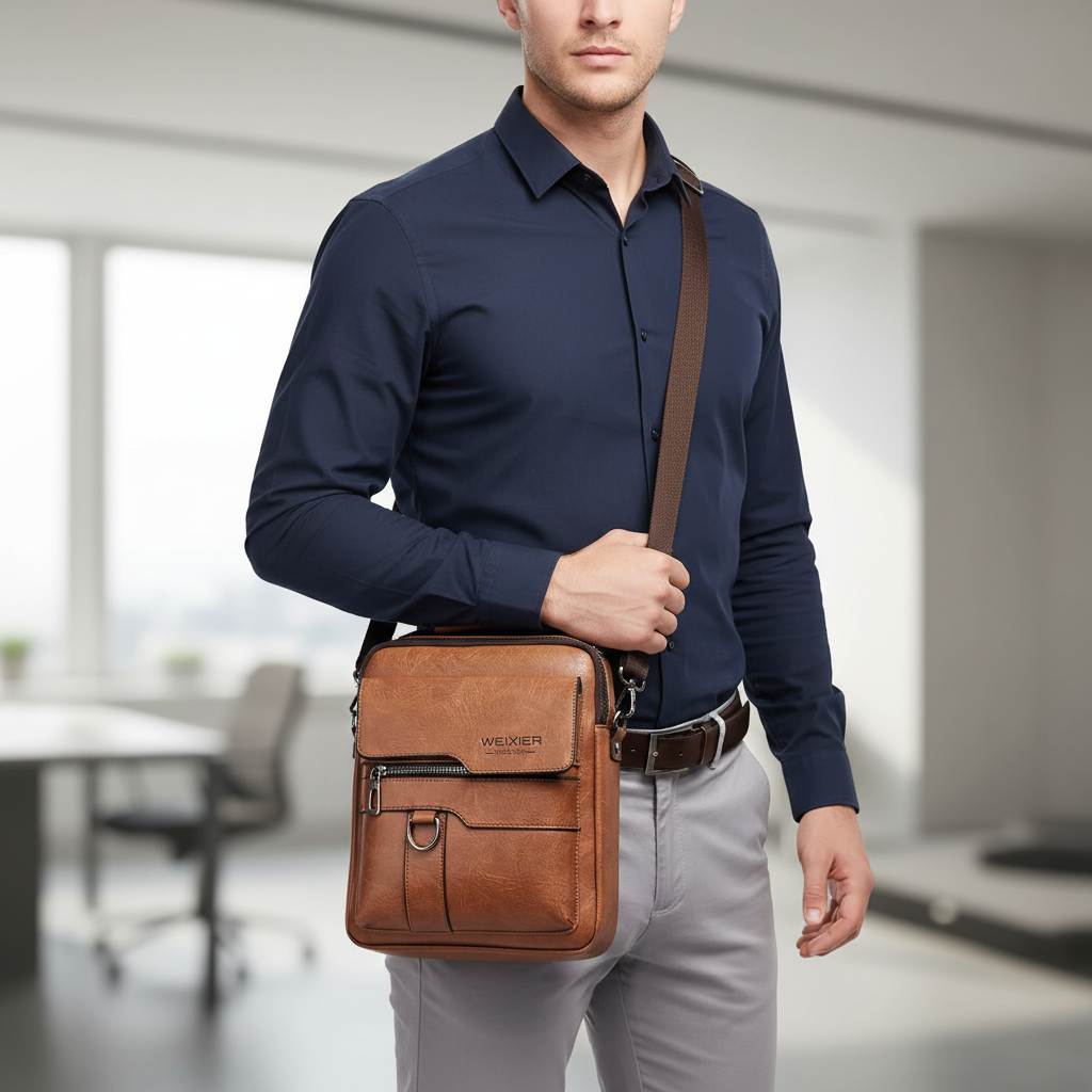 Nordspur | Compact PU Leather Messenger