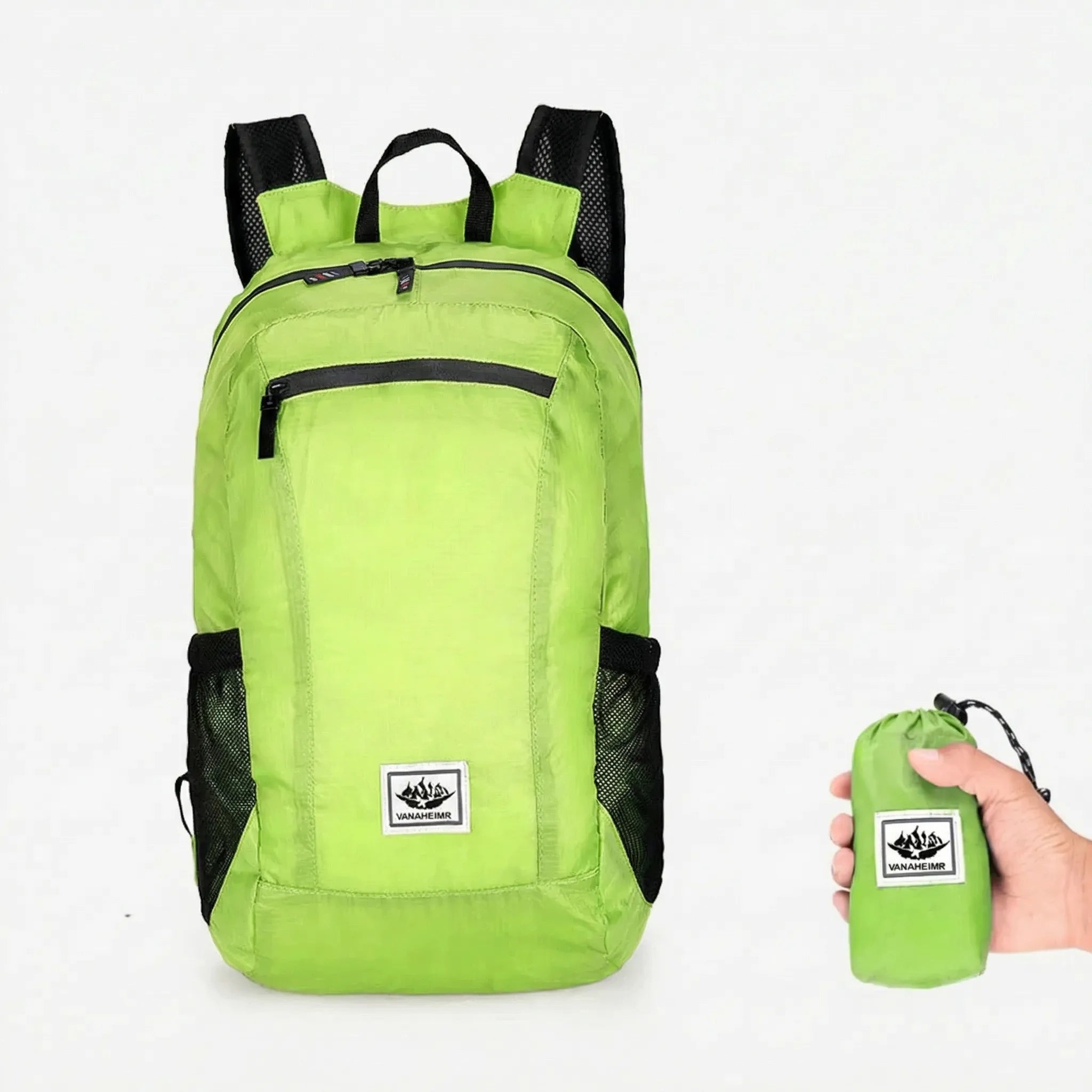 Faltbarer Tagesrucksack 20L mit Ripstop-Gewebe und gepolsterten Schultergurten