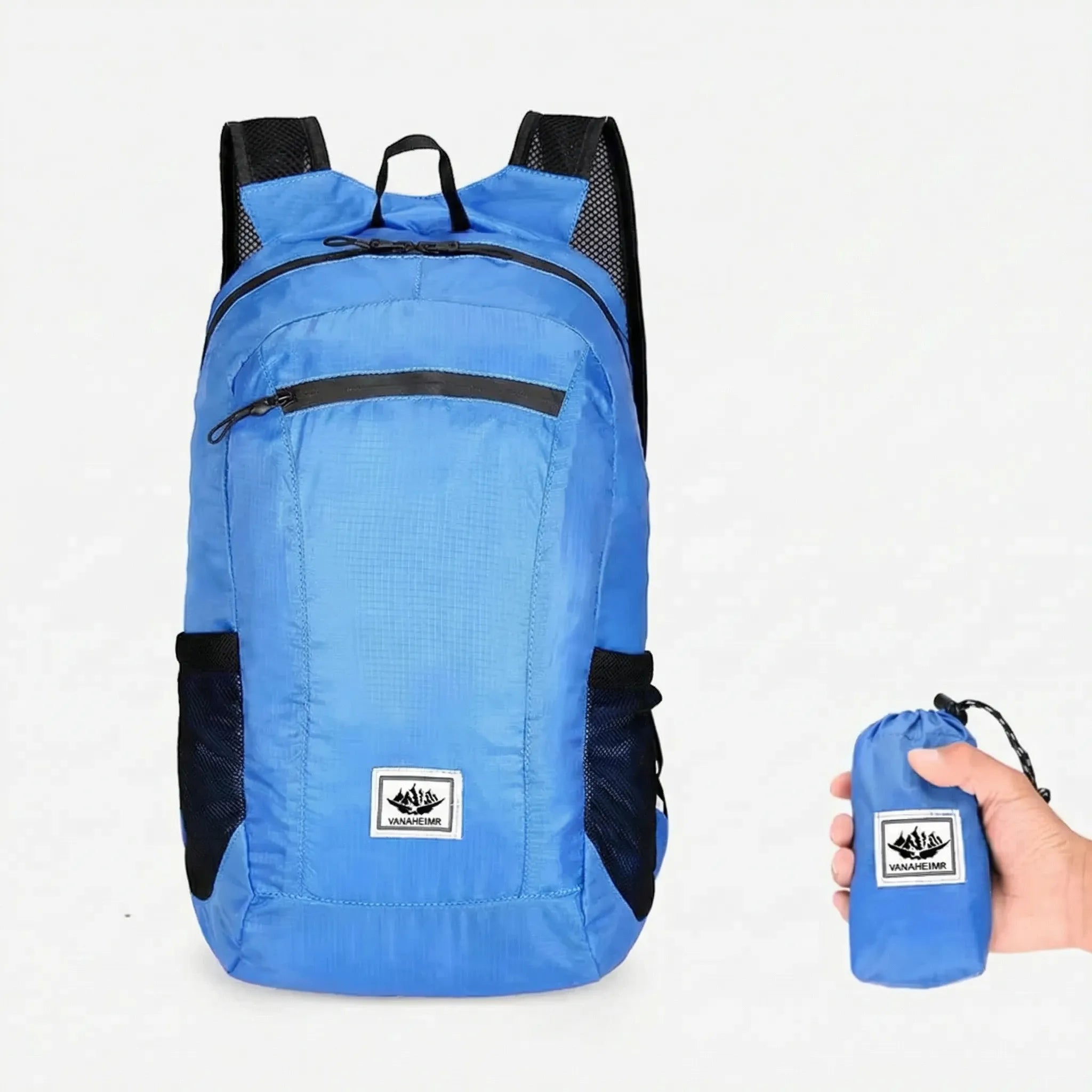 Faltbarer Tagesrucksack 20L mit Ripstop-Gewebe und gepolsterten Schultergurten