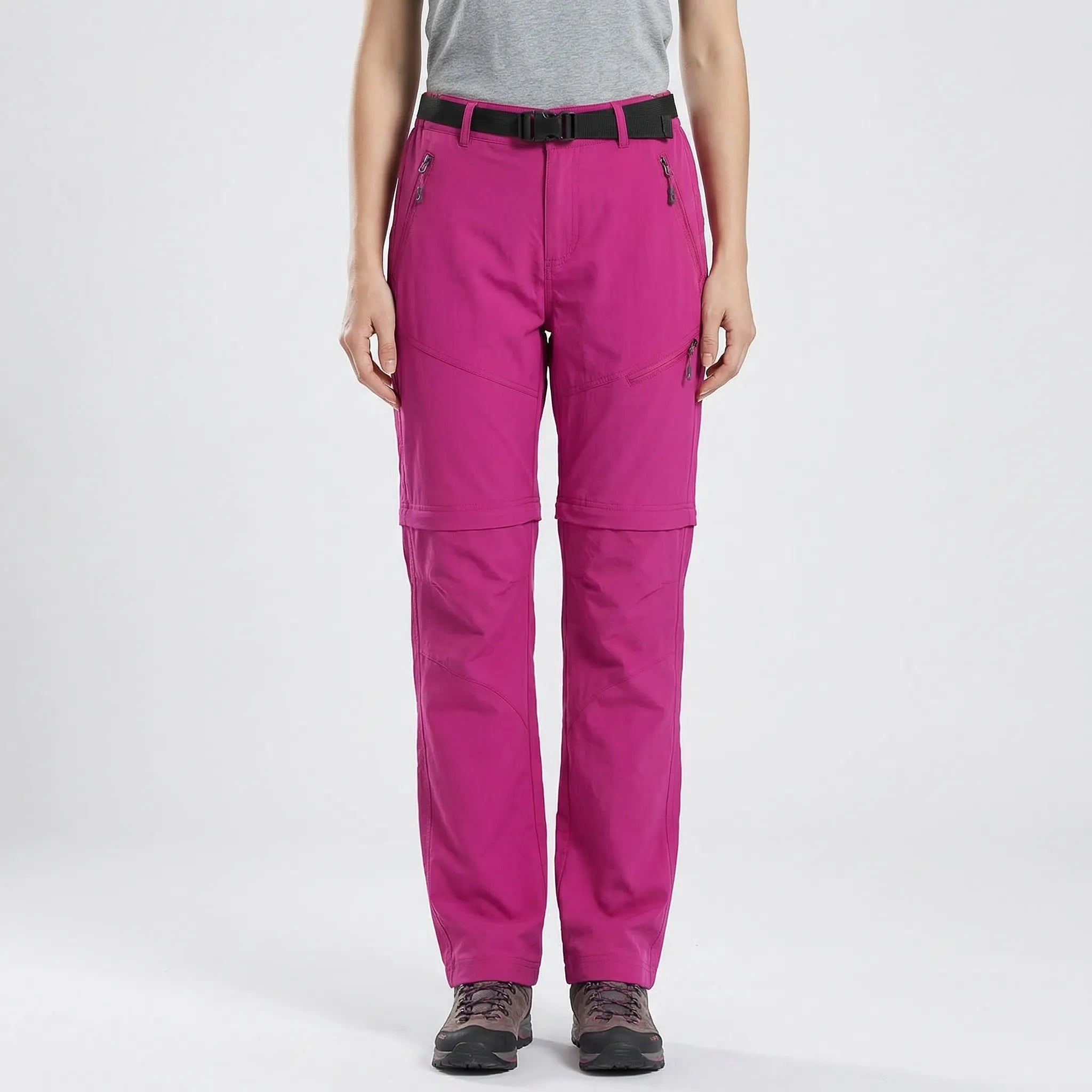 Abzippbare Damen Outdoorhose schnelltrocknend atmungsaktiv