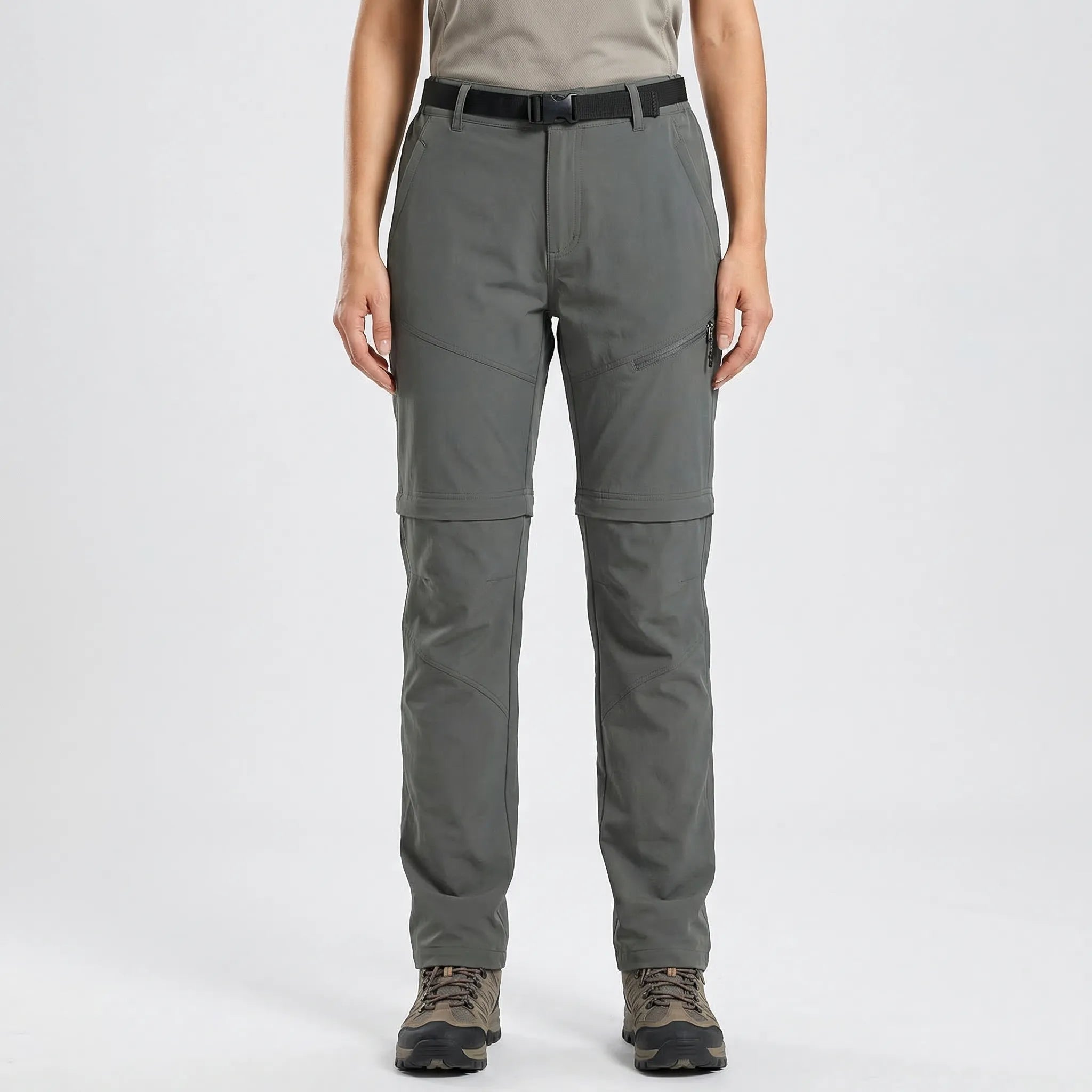 Abzippbare Damen Outdoorhose schnelltrocknend atmungsaktiv
