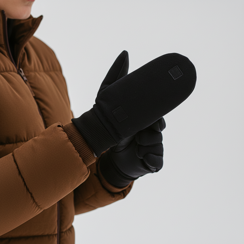Winterhandschuhe umwandelbar mit Flipfunktion zu fingerlos windabweisend