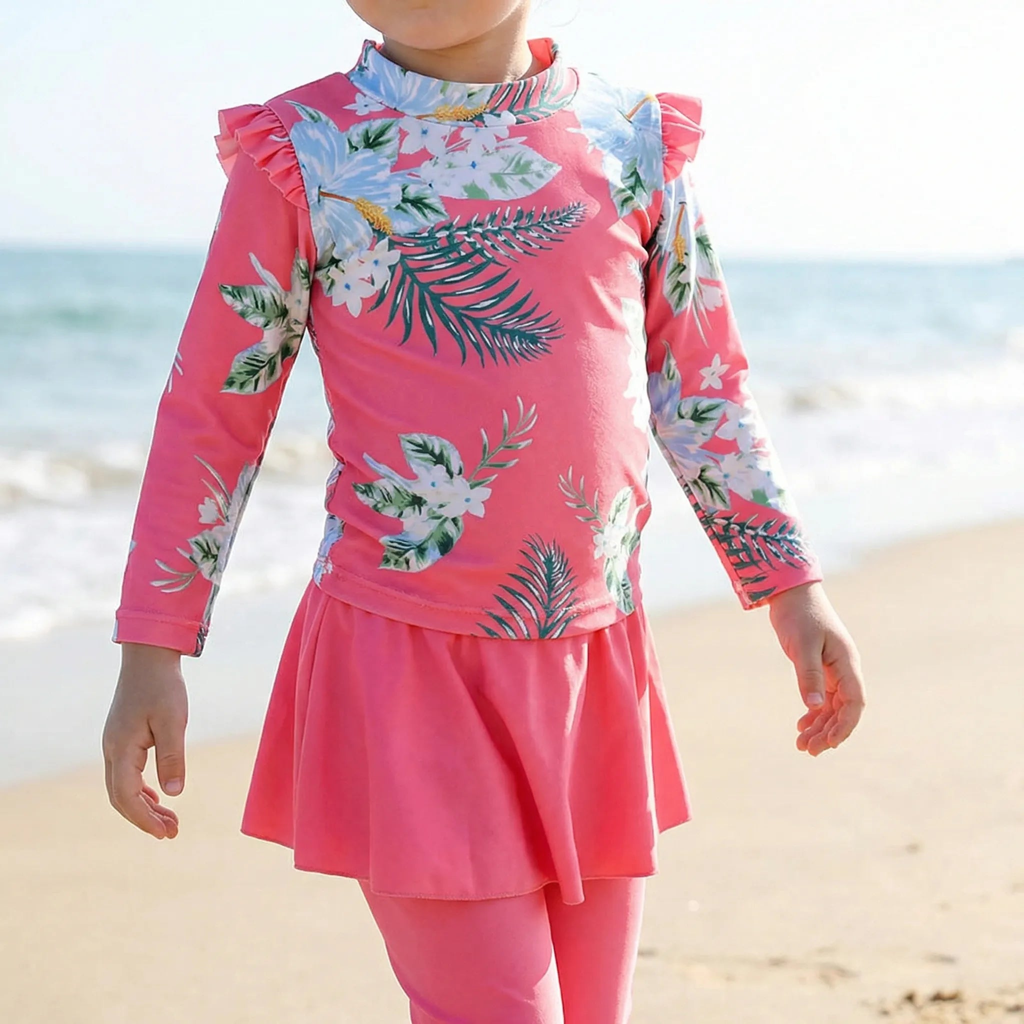 Nordspur | Coralina Long Sleeve Two Piece Swim Set
