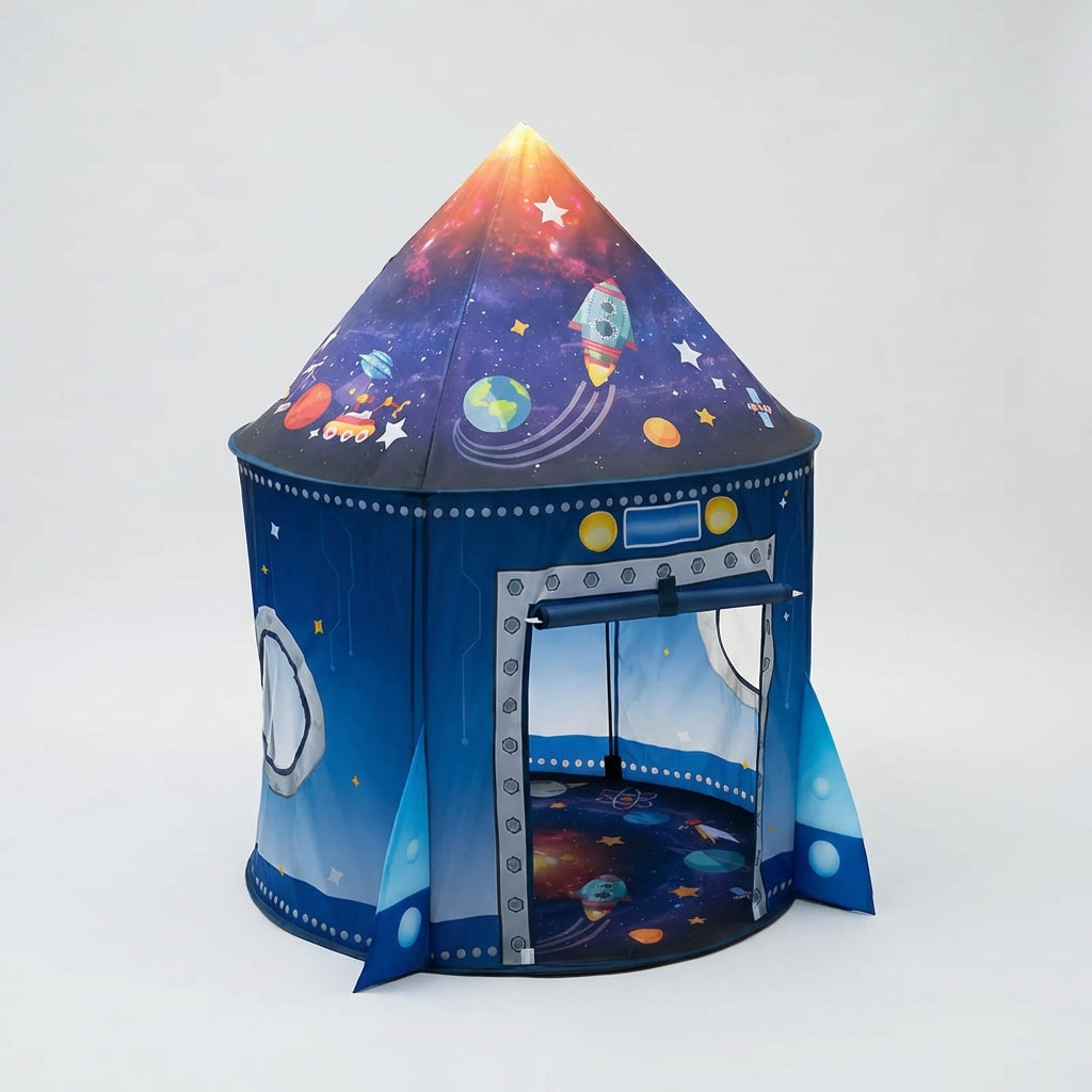 Pop-up Raketenzelt für Kinder mit Weltraum-Design