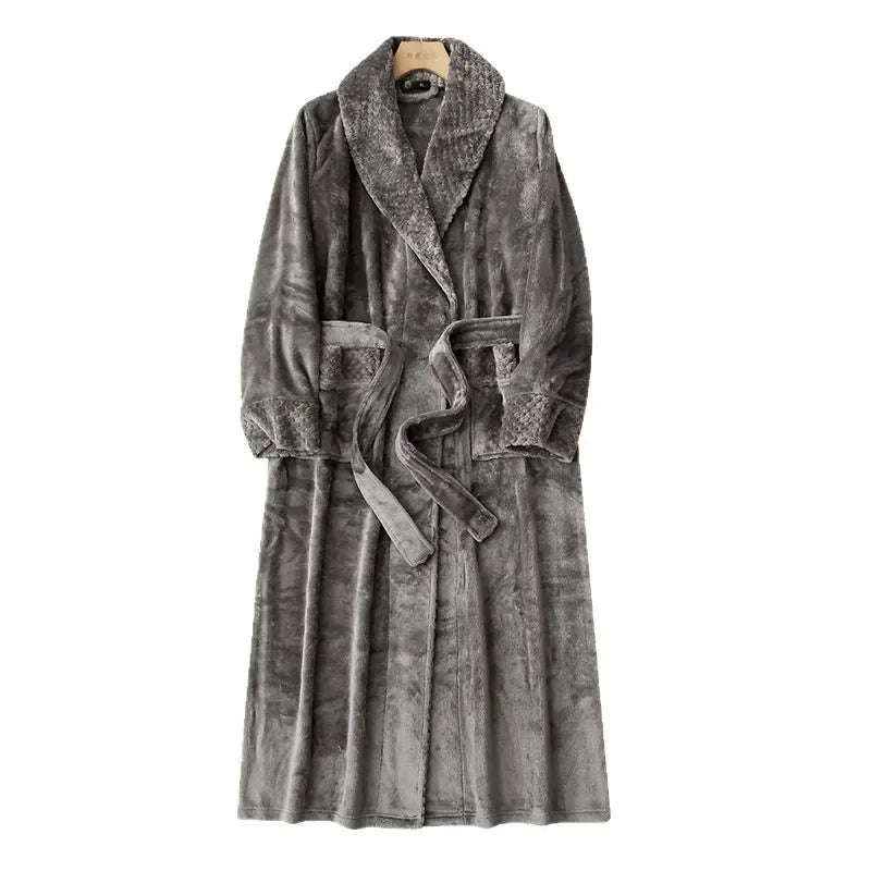 Übergroßer Flausch-Bademantel wolkenweich warm lang Unisex