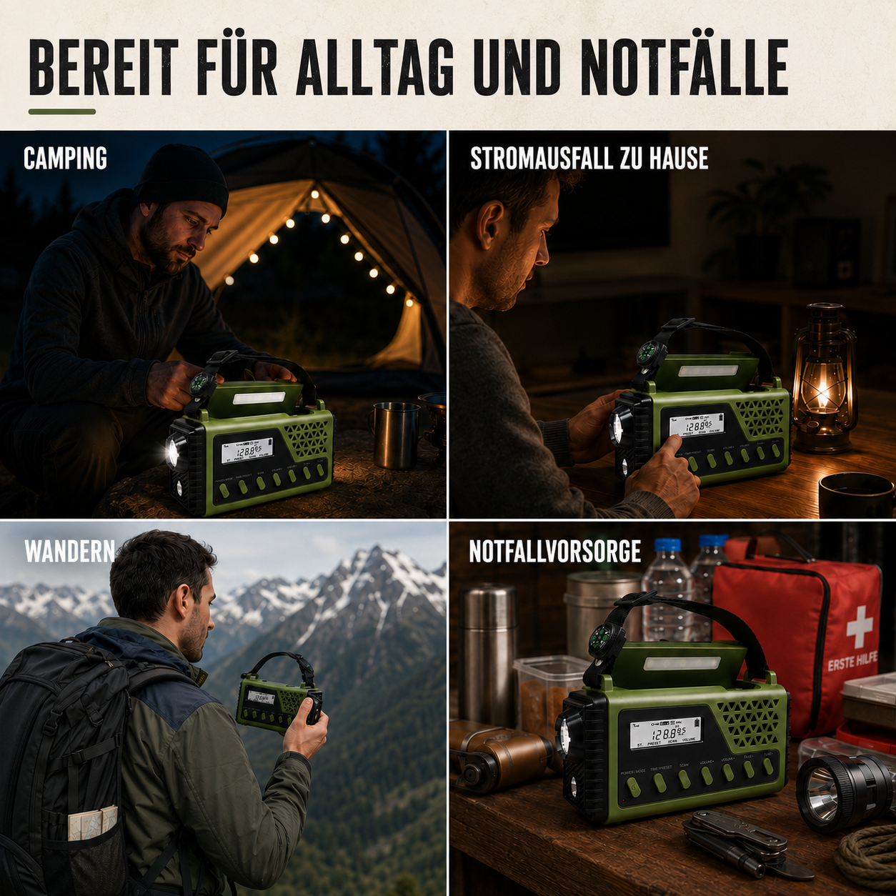 Nordspur | Crankonix Handkurbel-Notfallradio