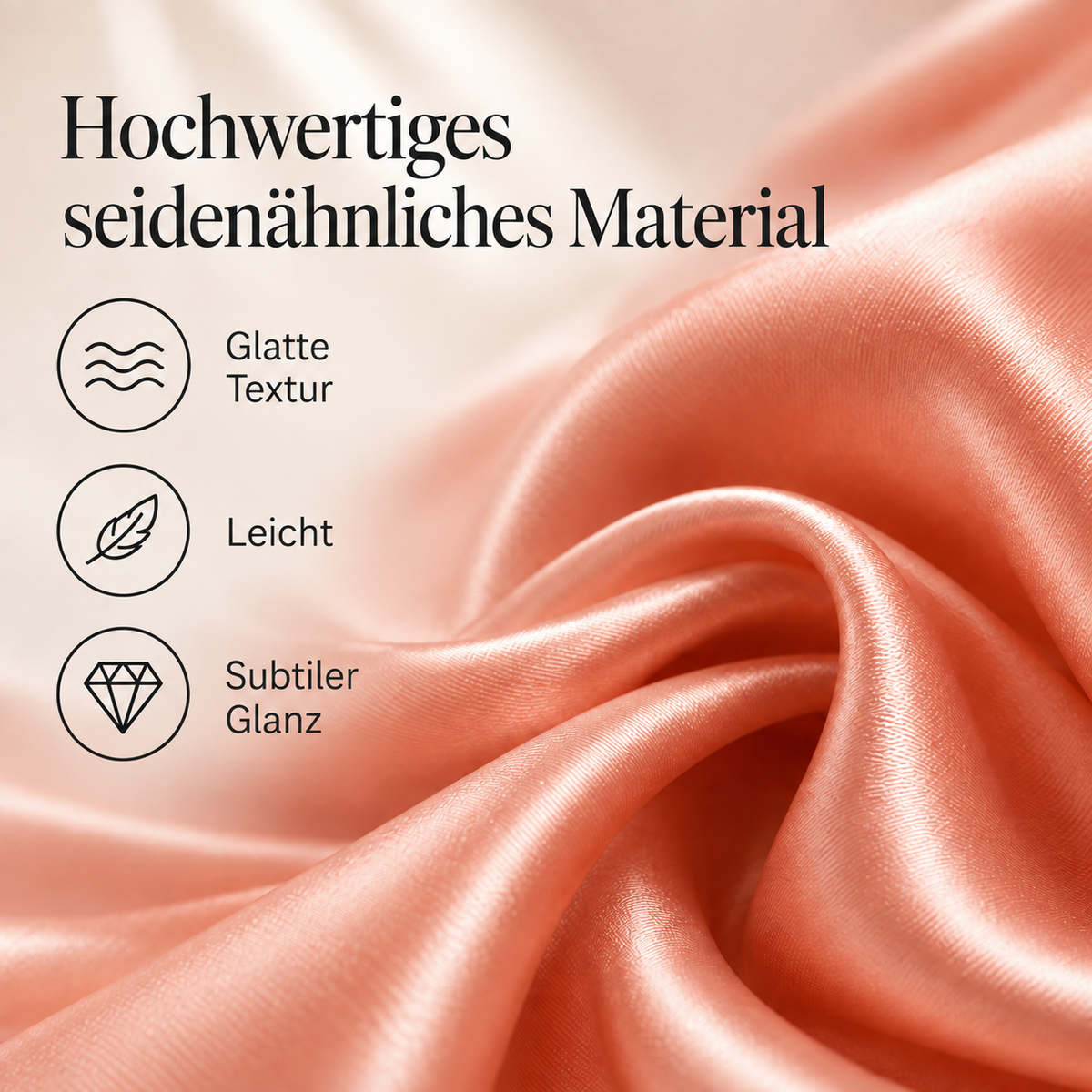 Nordspur | Crimsona Glänzendes Quadratisches Halstuch