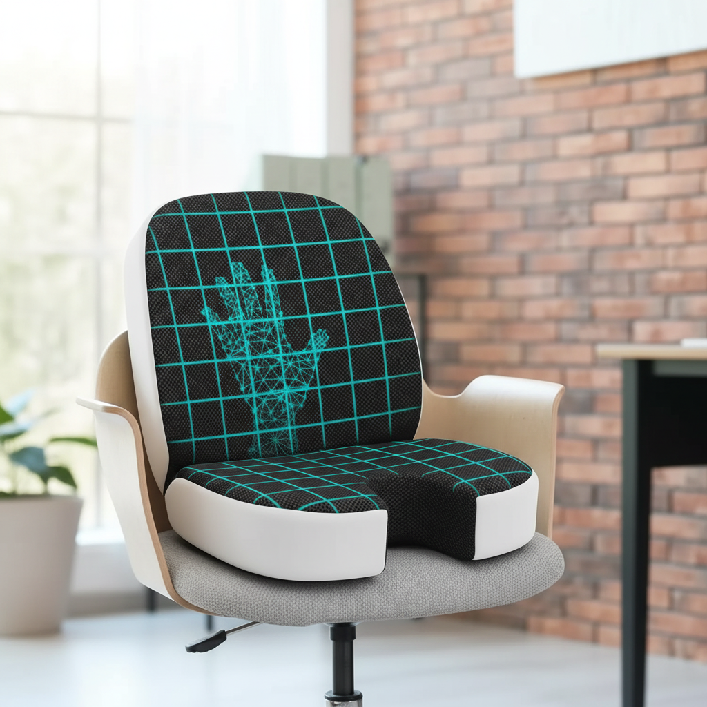 Ergonomisches Memory-Foam-Sitzkissen konturiert atmungsaktiv